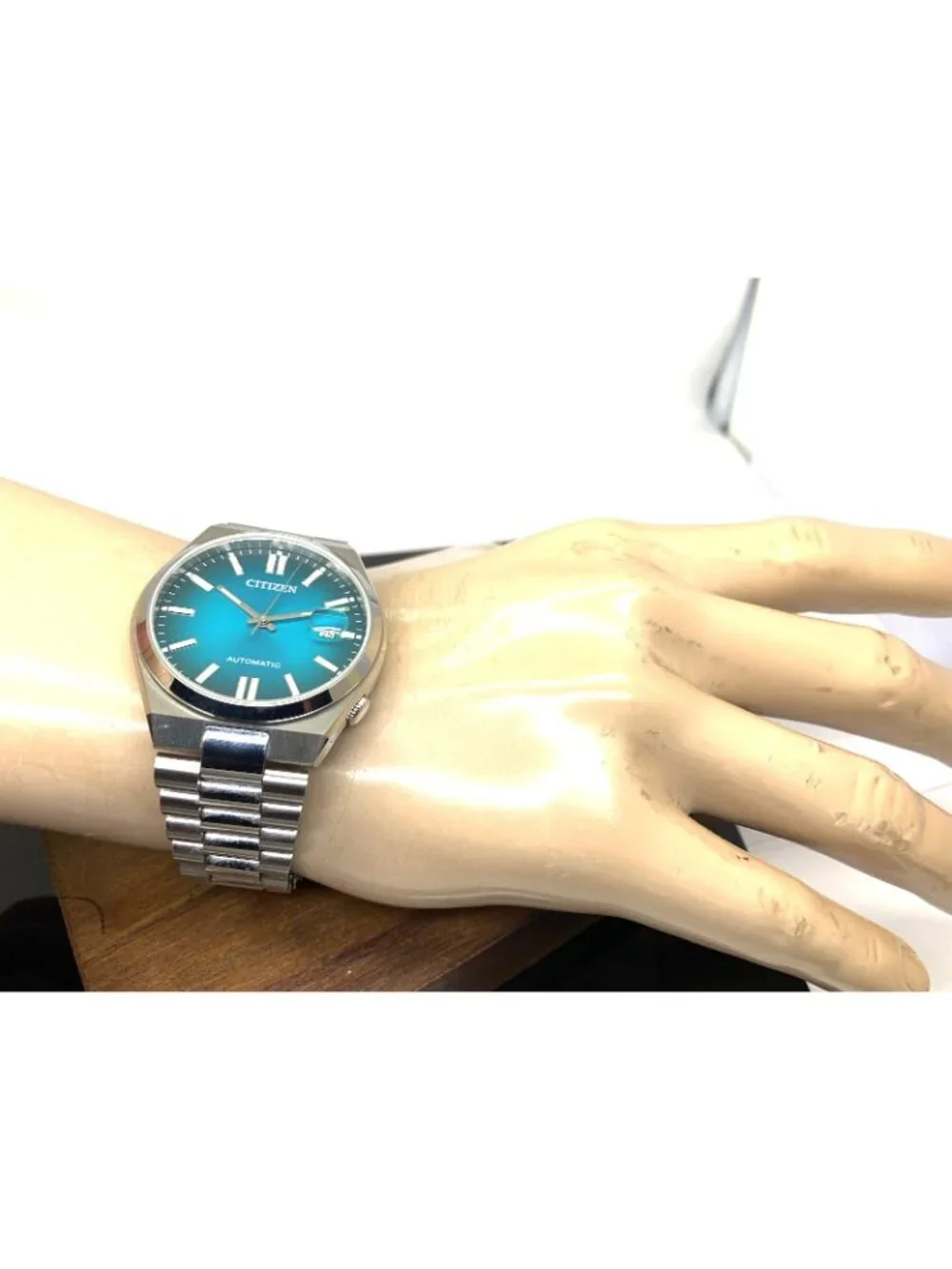 Citizen Men's Watch NJ0151-88X Tsuyosa Automatic Blue Dial Silver Steel 40mm